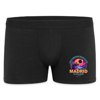 Solar Cat Madrid Eclipse 2026 - Men's Boxer Shorts - black - Front
