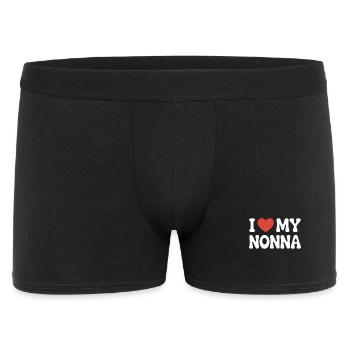 I love my nonna - Männer Boxer Shorts - Schwarz - Vorne