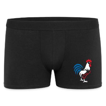 Vibrant blue red rooster - Men's Boxer Shorts - black - Front