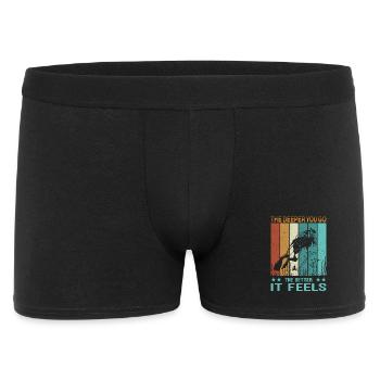 DIVE Diver Outfit - Scuba Diving Retro Look - Men's Boxer Shorts - black - Front