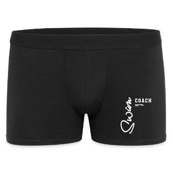 Entraîneur de natation classique au bord de la piscine pour les chefs d’équipe - Boxer Homme - noir - Devant