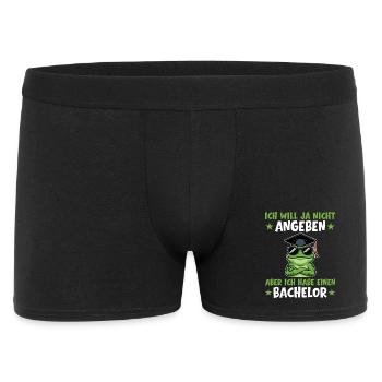 Bachelor's exam passed frog degree - Men's Boxer Shorts - black - Front