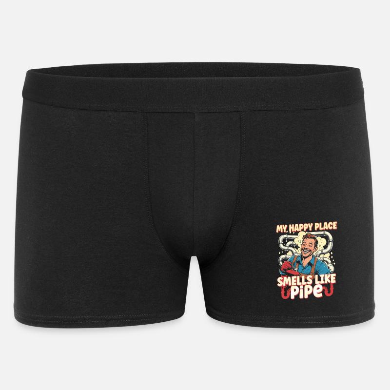 Pipe Layer Pipeline Builder - Men's Boxer Shorts - black