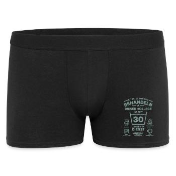 30 ans de service - Traitez avec douceur - collègue - Boxer Homme - noir - Devant