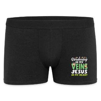 Gardening My Veins Jesus Plant Lover - Men's Boxer Shorts - black - Front