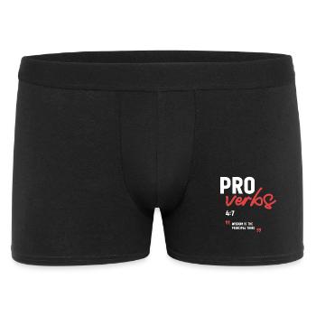 Wisdom Is the Principal Thing Proverbs 4:7 Bible  - Men's Boxer Shorts - black - Front