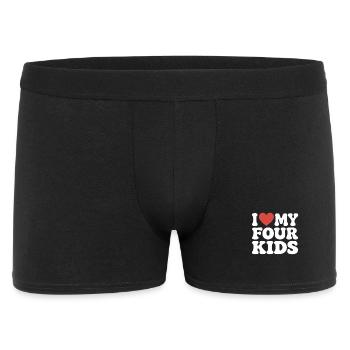 I Love my four kids - Men's Boxer Shorts - black - Front