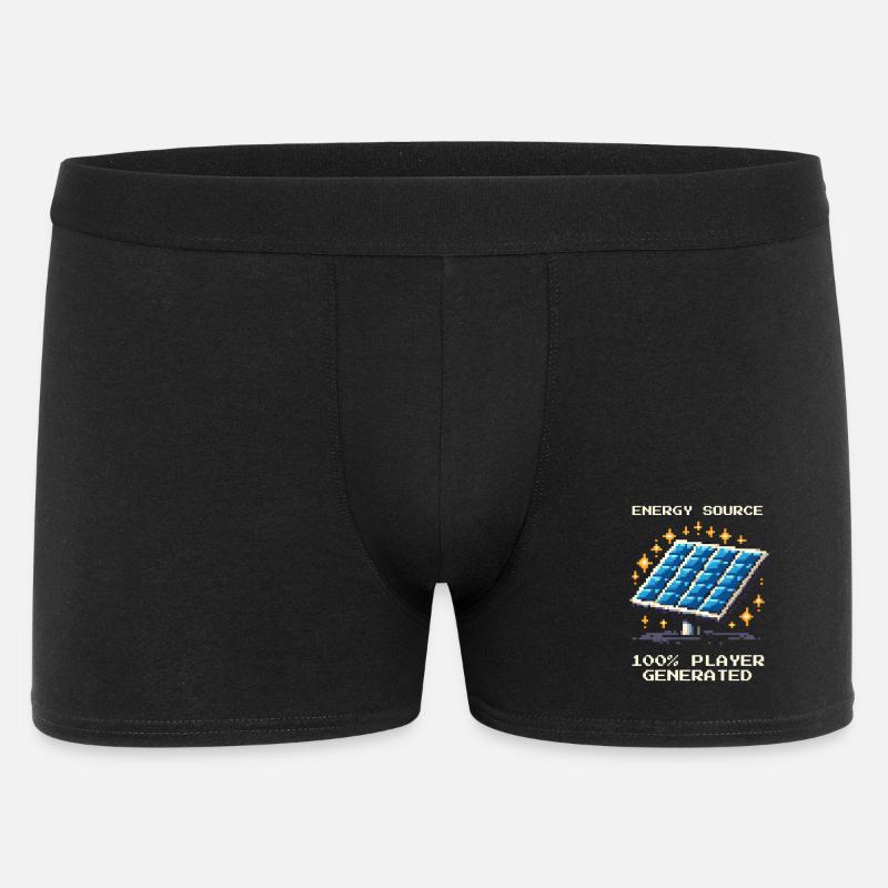 Solarenergie | Offgrid & Selbstversorgung - Männer Boxer Shorts - Schwarz