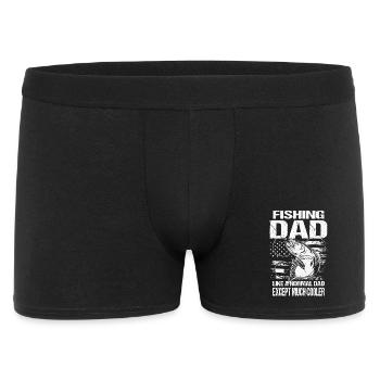 Fishing Dad Outfit - Funny Angler Gift Dad - Men's Boxer Shorts - black - Front