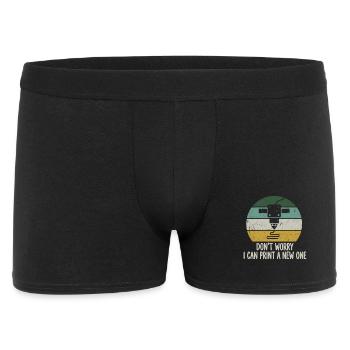 Ne vous inquiétez pas, je peux en imprimer un nouveau – Impression 3D - Boxer Homme - noir - Devant