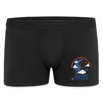 Midnight Crochet Society I Crochet Because Murder - Men's Boxer Shorts - black - Front