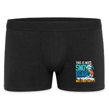 Télésiège de réunion de snowboard snowboard - Boxer Homme - noir - Devant