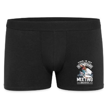 Télésiège de réunion de snowboard snowboard - Boxer Homme - noir - Devant
