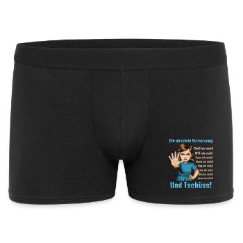 Nein Sagen – Grenzen Setzen - Männer Boxer Shorts - Schwarz - Vorne