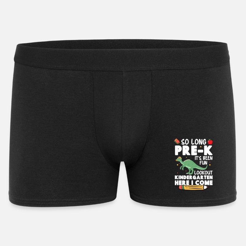 Dinosaurier-Kindergartenkostüm mit - Männer Boxer Shorts - Schwarz