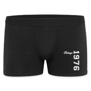 1976 Vintage Retro Geburtstagsgeschenk - Männer Boxer Shorts - Schwarz - Vorne