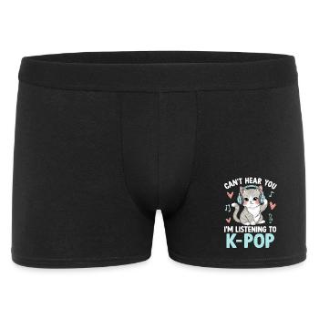 Je ne t’entends pas en écoutant de la K Pop - Boxer Homme - noir - Devant