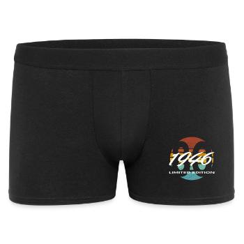 80th Birthday 1946 Gift for Men and Women - Men's Boxer Shorts - black - Front
