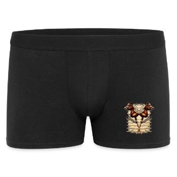 Crossing Horse Heads Hobby Horsing - Men's Boxer Shorts - black - Front