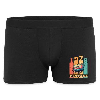 1976 Vintage Retro Birthday Gift - Men's Boxer Shorts - black - Front