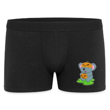 Koala Halloween Pumpkin - Boxer Homme - noir - Devant