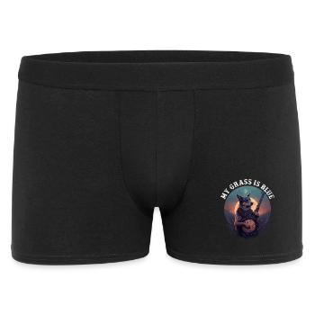 Banjo Playing Dog My Grass Is Blue - Men's Boxer Shorts - black - Front
