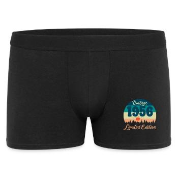 70th Birthday 70 Years 1956 Retro Vintage Gift - Men's Boxer Shorts - black - Front