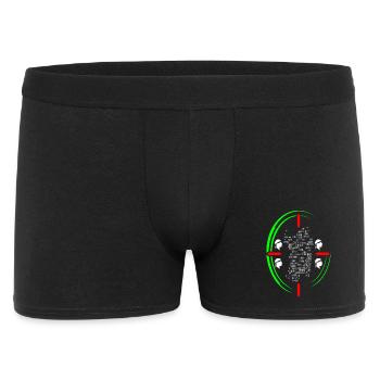 T-shirt souvenir Quattro mori Sardaigne avec carte - Boxer Homme - noir - Devant