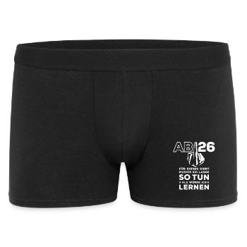 Abitur 2026 - J’ai dû étudier longtemps - Boxer Homme - noir - Devant