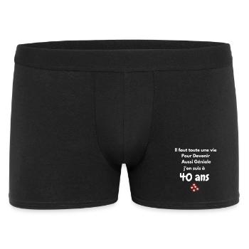 I'm at 40 years old - Men's Boxer Shorts - black - Front