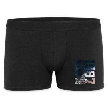 LIMITED EDITION 1987 39 JAHRE 39. GEBURTSTAG - Männer Boxer Shorts - Schwarz - Vorne