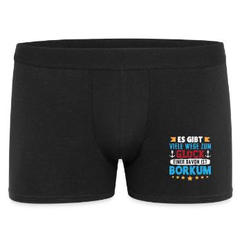 NORTH SEA HOLIDAY THERE ARE MANY WAYS TO HAPPINESS BORKUM - Men's Boxer Shorts - black - Front