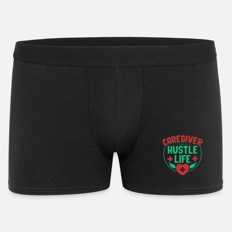 Infermiere, assistenza geriatrica - Boxer da uomo - nero