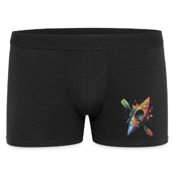 Colorful Kayaking - Water Sports Splash Art - Men's Boxer Shorts - black - Front