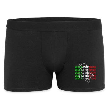 Souvenirs drôles d’huile à l’ail et piment en Italie - Boxer Homme - noir - Devant