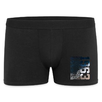 LIMITED EDITION 1963 63 JAHRE 63. GEBURTSTAG - Männer Boxer Shorts - Schwarz - Vorne