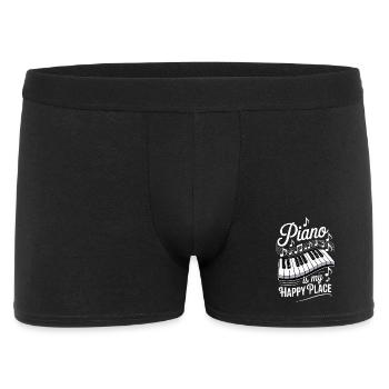 Piano Is My Happy Place - Men's Boxer Shorts - black - Front
