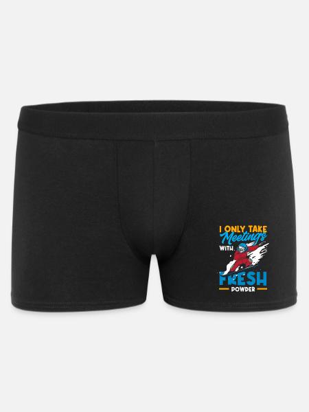 Snowboarden Snowboardtreffen Sessellift - Männer Boxer Shorts - Schwarz