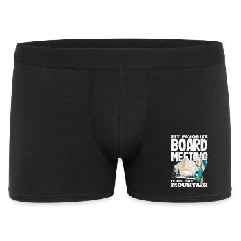Télésiège de réunion de snowboard snowboard - Boxer Homme - noir - Devant