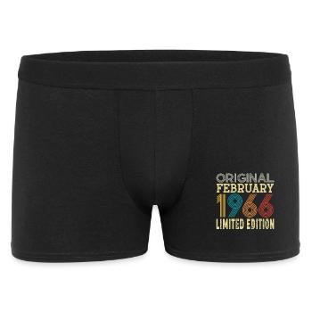 Original Février 1966 60 ans 60e Anniversaire  - Boxer Homme - noir - Devant