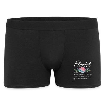 Sauvetage de fleuriste en forme de fleur - Boxer Homme - noir - Devant
