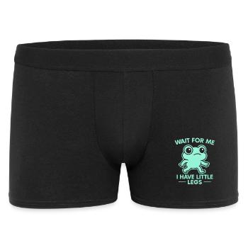 Frog Saying Humor Meme Humor Funny Little Legs - Men's Boxer Shorts - black - Front
