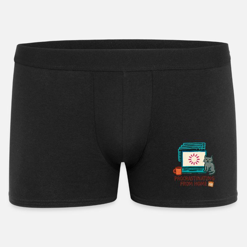 Telearbeit – Telearbeit – Voll-Fernarbeit - Männer Boxer Shorts - Schwarz