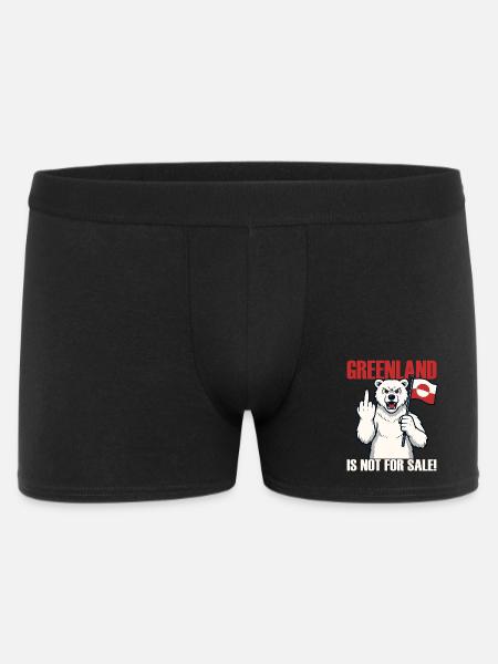 Greenland Is Not For Sale - Men's Boxer Shorts - black