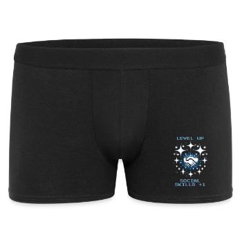 Social Skills Level Up | Social Work - Men's Boxer Shorts - black - Front
