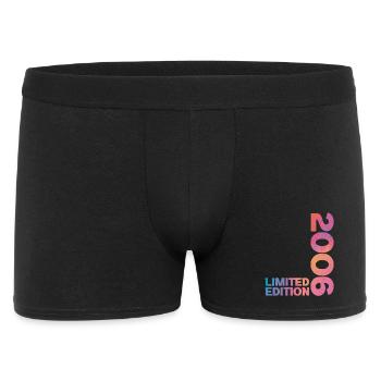 Geburtstagsgeschenk zum 20. Jubiläum 2006 - Männer Boxer Shorts - Schwarz - Vorne