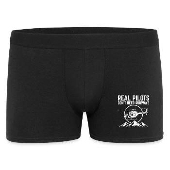 Pilote d’hélicoptère Pilote d’hélicoptère - Boxer Homme - noir - Devant