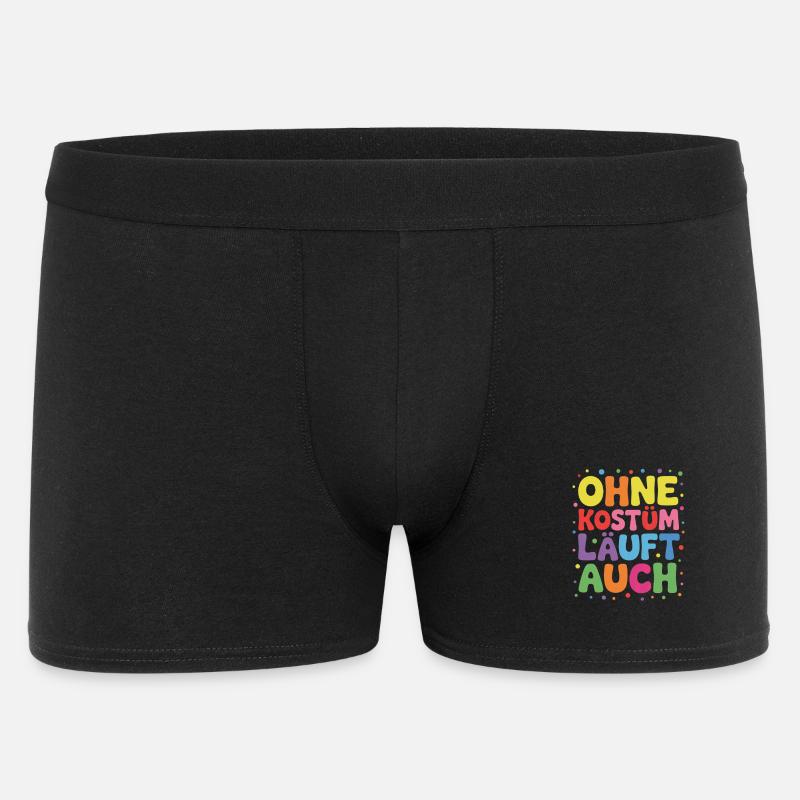 Carnival costume without costume also runs - Men's Boxer Shorts - black