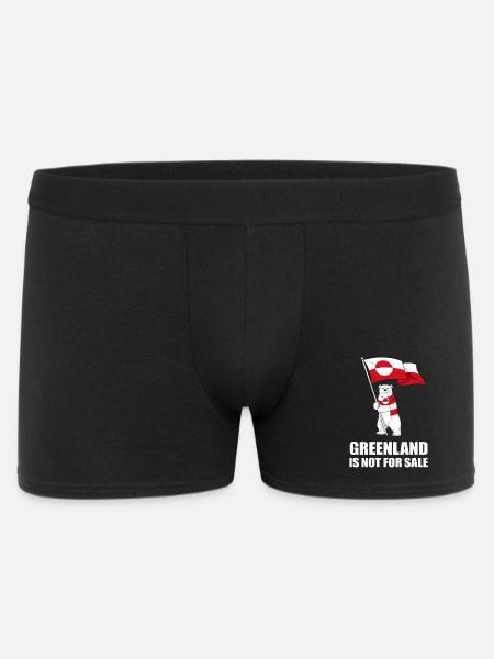 Grönland Nein zum Bärenverkauf - Männer Boxer Shorts - Schwarz