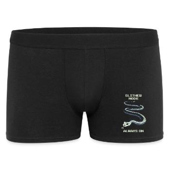 La mode Slither Toujours En Activité | Mentalité du serpent - Boxer Homme - noir - Devant